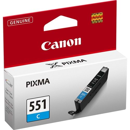 CANON CLI-551C IP7250/MG5450/6350 MAVİ KARTUŞ ORJİNAL 332 SAYFA