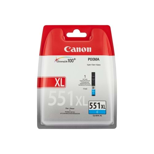 CANON CLI-551C-XL MG5450/6350/6450 MAVİ KARTUŞ ORJİNAL