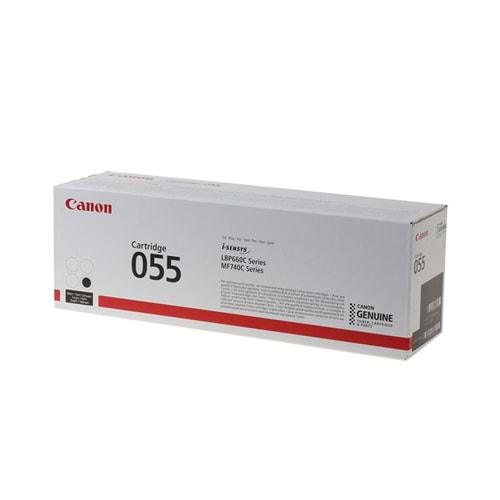 CANON CRG-055BK LBP660/663/MF740/742 SİYAH TONER ORJİNAL 2.300 SAYFA 3016C002