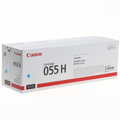 CANON CRG-055HC LBP660/663/MF740/742 MAVİ TONER ORJİNAL 5.900 SAYFA 3019C002