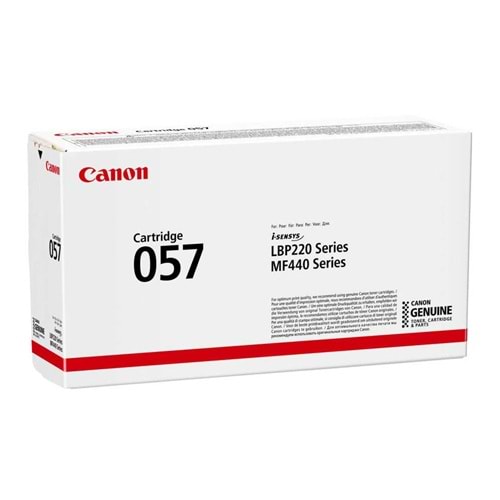 CANON CRG-057 LBP223/226/MF445/MF443 SİYAH TONER ORJİNAL 3.100 SAYFA 3009C002