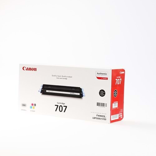 CANON CRG-707BK LBP-5000/5100 SİYAH TONER ORJİNAL 2.500 SAYFA 9424A004