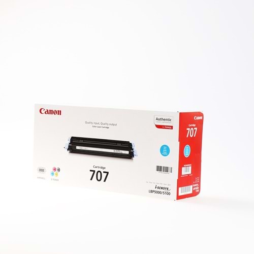 CANON CRG-707C LBP-5000/5100 MAVİ TONER ORJİNAL 2.000 SAYFA 9423A004