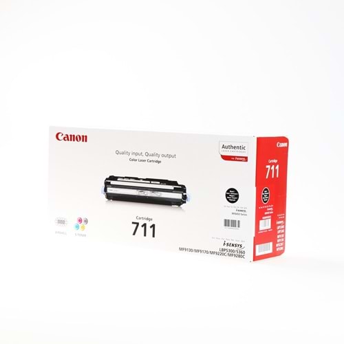 CANON CRG-711BK LBP-5300/9130/9280 SİYAH TONER ORJİNAL 6.000 SAYFA 1660B002