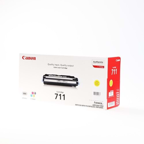 CANON CRG-711Y LBP-5300/9130/9280 SARI TONER ORJİNAL 6.000 SAYFA 1657B002