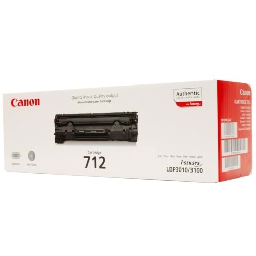 CANON CRG-712 LBP-3010\3100 SİYAH TONER ORJİNAL 1.500 SAYFA
