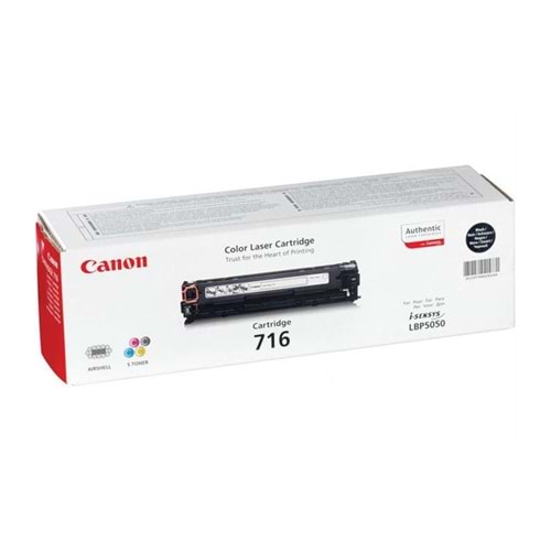 CANON CRG-716BK 5050/8030/8050/8080 SİYAH ORJİNAL TONER 2.200 SYF
