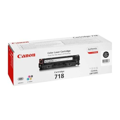 CANON CRG-718BK 7200/8830/8850 SİYAH TONER ORİJİNAL 3.400 SAYFA