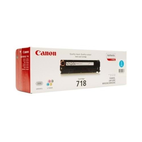 CANON CRG-718C 7200/8830/8850 MAVİ TONER ORİJİNAL 2.900 SAYFA