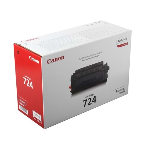 CANON CRG-724 LBP-3580/6750DN/6780 SİYAH TONER ORJİNAL 6.000 SYF
