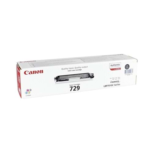 CANON CRG-729BK LBP7010C/7018C SİYAH TONER ORJİNAL 1.200 SAYFA