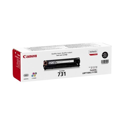 CANON CRG-731BK LBP-7100CN/7110CW SİYAH TONER ORJİNAL 1.400 SAYFA 6273B002