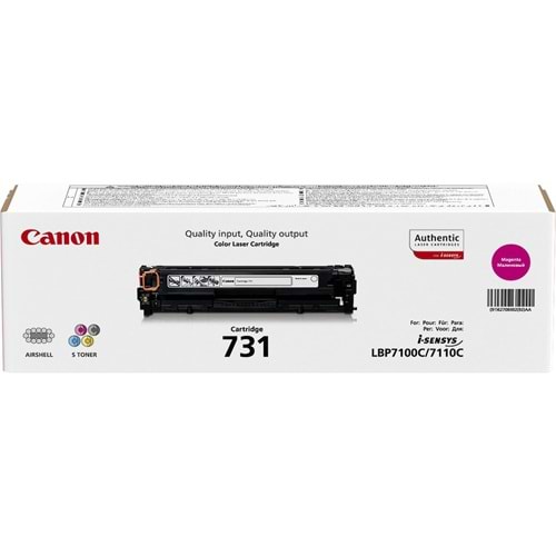 CANON CRG-731M LBP-7100CN/7110CW KIRMIZI TONER ORJİNAL 1.500 SAYFA 6270B002
