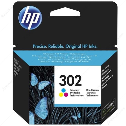 HP F6U65AE (302) 2130 RENKLİ KARTUŞ ORJİNAL 165 SAYFA