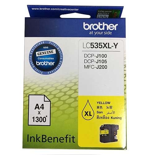 BROTHER LC535XL-Y DCP-J105/MFC-J200 SARI KARTUŞ ORJİNAL 1.300 SYF