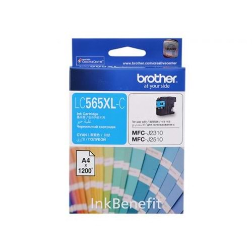 BROTHER LC565XL-C MFC-J3520 MAVİ KARTUŞ ORJİNAL 1.200 SAYFA