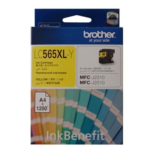 BROTHER LC565XL-Y MFC-J3520 SARI KARTUŞ ORJİNAL 1.200 SAYFA