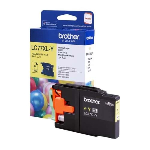 BROTHER LC-77XLY MFC-6170 SARI KARTUŞ ORJİNAL 1.200 SAYFA