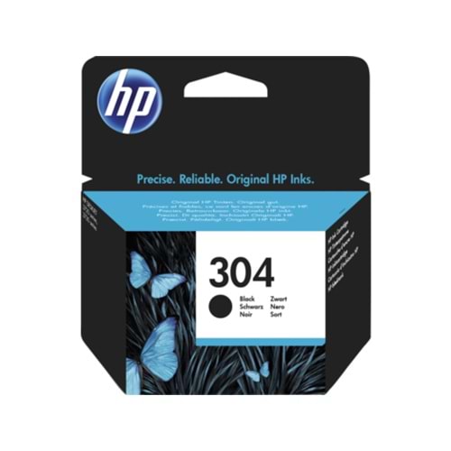 HP N9K06AE 304 DESKJET 2630 SİYAH KARTUŞ ORJİNAL 120 SAYFA