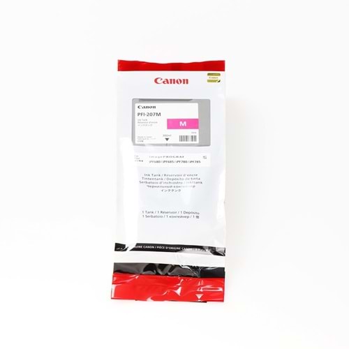 CANON PFI-207M IPF 680/IPF 685/IPF 780/IPF 785 KIRMIZI KARTUŞ ORJİNAL 300 ML. 8791B001