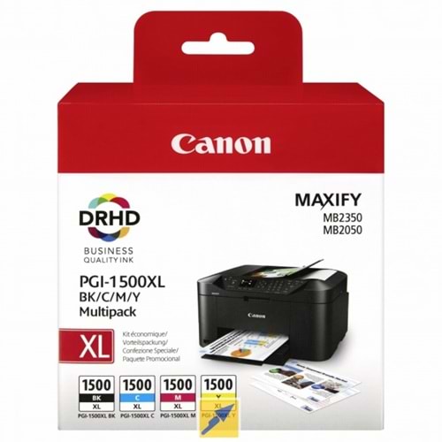 CANON PGI-1500XL MB2050/2350 BK/CMY MULTI PACK KARTUŞ ORJİNAL