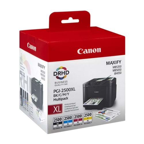 CANON PGI-2500XL K/C/Y/M MAXIFY iB4050/MB5050 MULTIPACK KARTUŞ