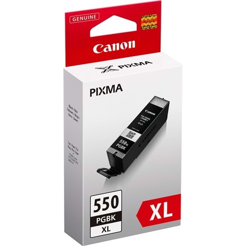 CANON PGI-550PGBK-XL MG5450/6350/6450 YÜK.KAP. SİYAH KARTUŞ ORJİNAL 500 SAYFA 6431B001