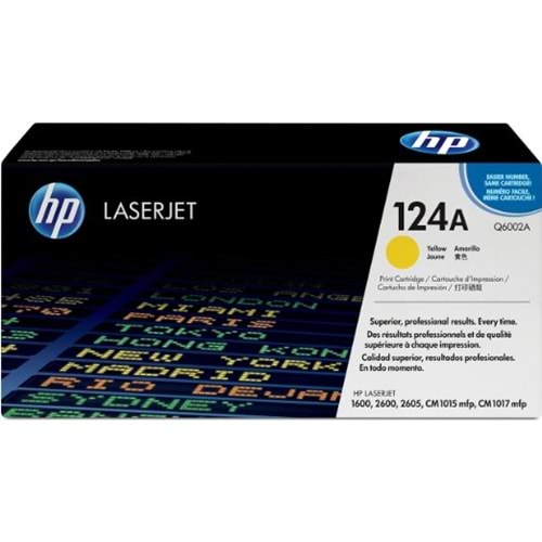 HP Q6002A (124A) 1600/2600/2605/CM1015 SARI TONER ORJ 2.000 SAYFA