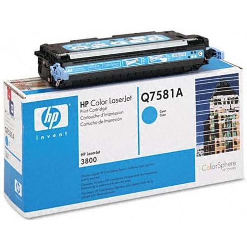 HP Q7581A (503A) 3800 MAVİ TONER ORJİNAL 6.000 SAYFA