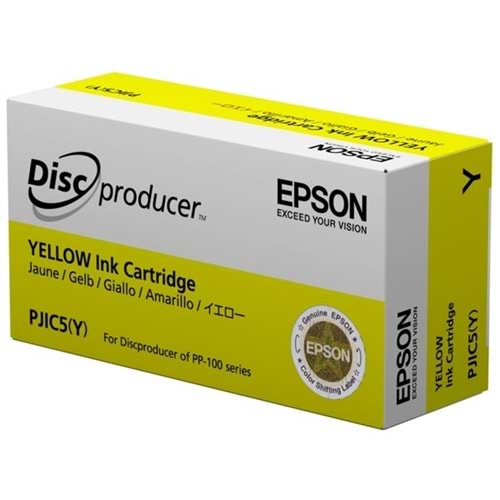 EPSON C13S020451 PJIC5 PP-100 SARI KARTUŞ ORJİNAL 31.5 ML