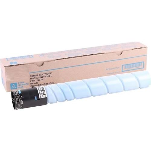 KONICA MINOLTA TN-216C BIZHUB C220/280/360 MAVİ TONER MUADİL 26.000 SAYFA