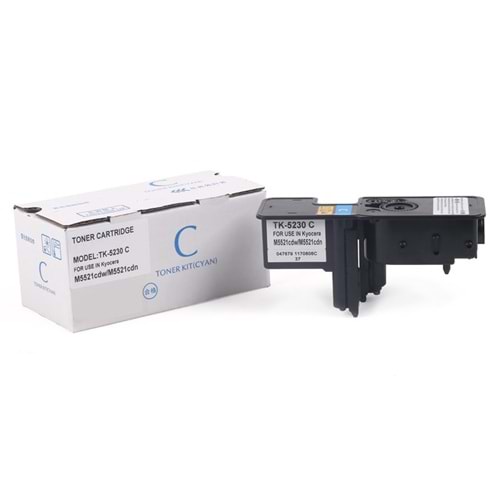 KYOCERA TK-5230C P5021/M5521 MAVİ TONER MUADİL 2.200 SAYFA 1T02R9CNL0