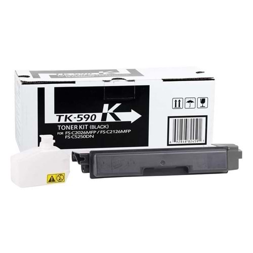 KYOCERA TK-590K FS-C2026/2126/2526/5250 SİYAH TONER MUADİL 7.000 SAYFA 1T02KV0NL0