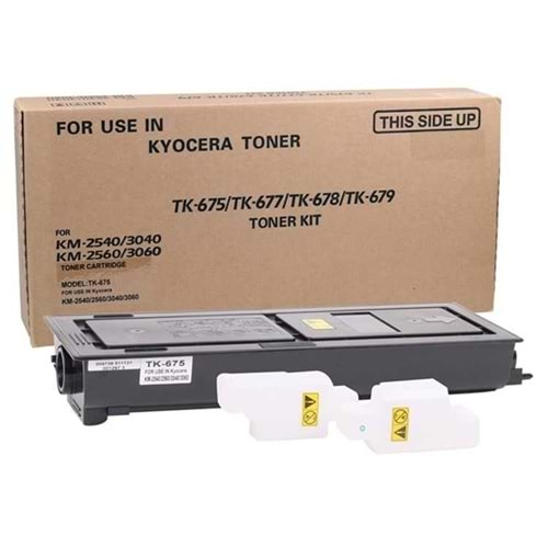 KYOCERA TK-675 KM2540/2560/3040/306 SİYAH TONER MUADİL 20.000 SAYFA 1T02H00EU0