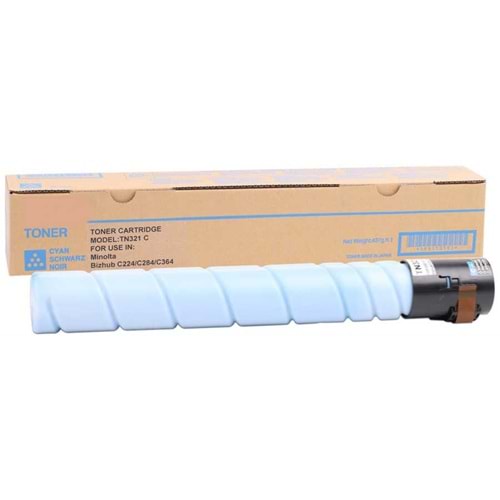 KONICA MINOLTA TN-321C C224/284/364 MAVİ TONER MUADİL 25.000 SAYFA A33K450