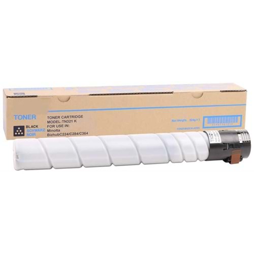 KONICA MINOLTA TN-321K C224/284/364 SİYAH TONER MUADİL 27.000 SAYFA A33K150