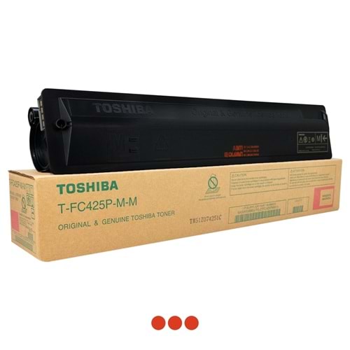 TOSHIBA TFC425P-M-M E-STUDIO 2020AC/2520AC/3025AC/3325AC KIRMIZI TONER 12000 SAYFA ORJİNAL 6AG00009904