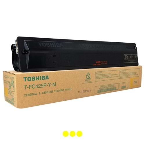 TOSHIBA TFC425P-Y-M E-STUDIO 2020AC/2520AC/3025AC/3325AC SARI TONER 12000 SAYFA ORJİNAL 6AG00009907