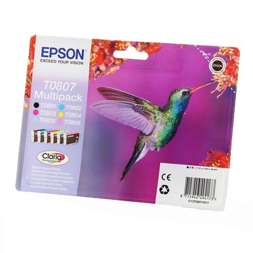 EPSON C13T08074011 STYLUS PHOTO PX720WD MULTİPACK ALTILI SET KARTUŞU ORJİNAL