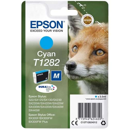EPSON C13T12824022 BX305 SX125/425 MAVİ KARTUŞ ORJİNAL 175 SAYFA