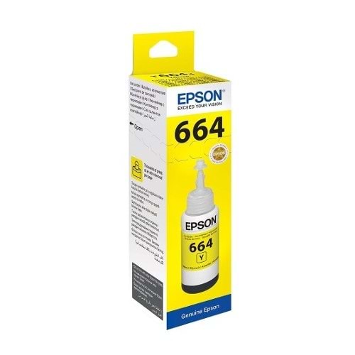 EPSON C13T66444A L100/200/355 SARI MÜREKKEP ORJİNAL 70ML