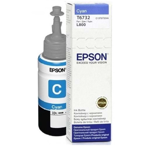 EPSON C13T67324A L800/L1800 MAVİ MÜREKKEP ORJİNAL 70ML
