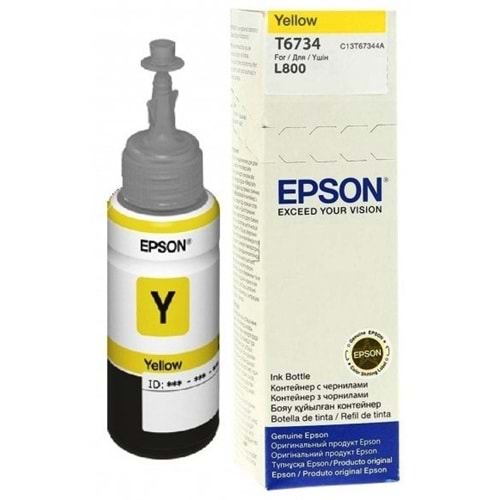 EPSON C13T67344A L800/L1800 SARI MÜREKKEP ORJİNAL 70ML