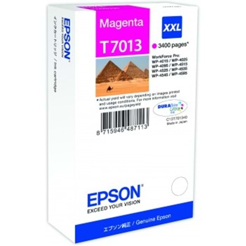 EPSON T70134010 WP4015-4515-4525 KIRMIZI KARTUŞ ORJİNAL 3.400 SYF