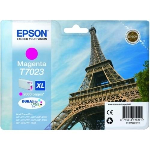 EPSON C13T70234010 WP4015/4525/4515 KIRMIZI KARTUŞ ORJİNAL