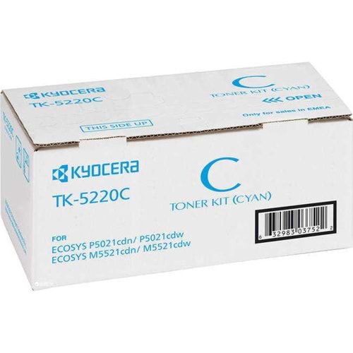 KYOCERA TK-5220C P5021/M5521 MAVİ TONER ORJİNAL 1.200 SAYFA 1T02R9CNL1