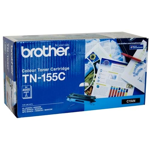 BROTHER TN-155C HL-4040/4050/4070/DCP-9040 MAVİ TONER ORJİNAL 4.000 SAYFA