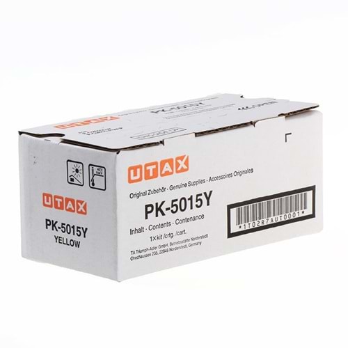 UTAX PK-5015Y P-C2566/P-C2650/P-C2655 SARI TONER ORJİNAL 3.000 SAYFA 1T02R7AUT0
