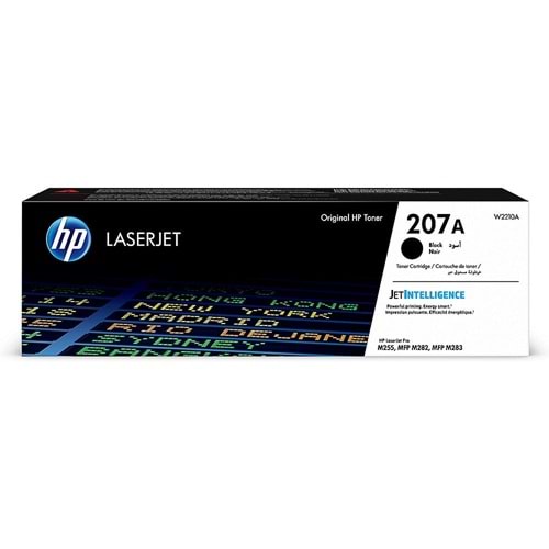 HP W2210A (207A) M255/282/283 SİYAH TONER ORJİNAL 1.350 SAYFA