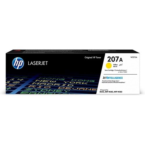 HP W2212A (207A) M255/282/283 SARI TONER ORJİNAL 1.250 SAYFA
